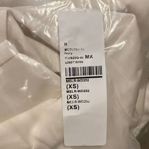 NWT Michael Costello x REVOLVE Fabian Mini Dress Ivory white one shoulder XS - Picture 5 of 8